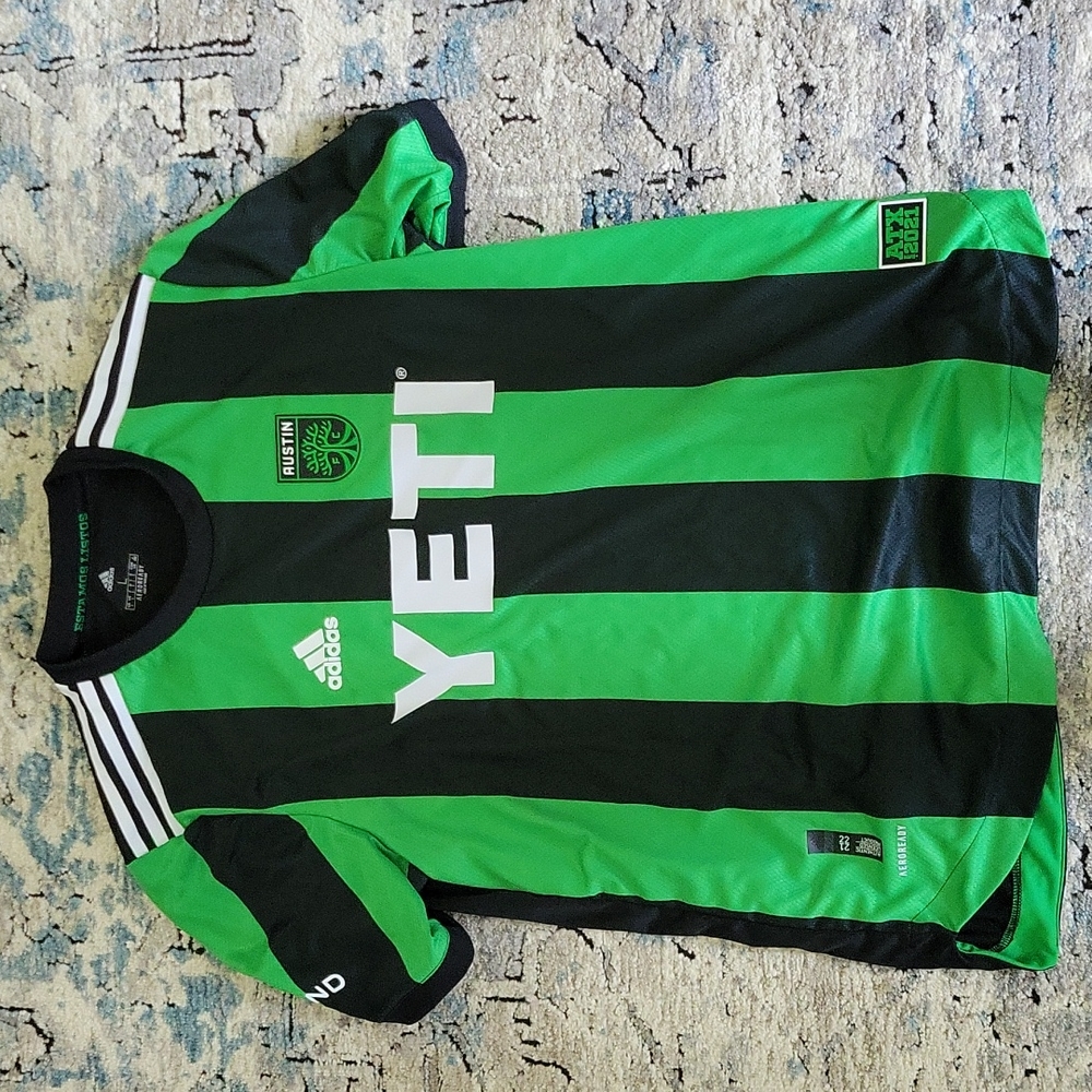 Austin FC mens home authentic adidas aeroready L jersey